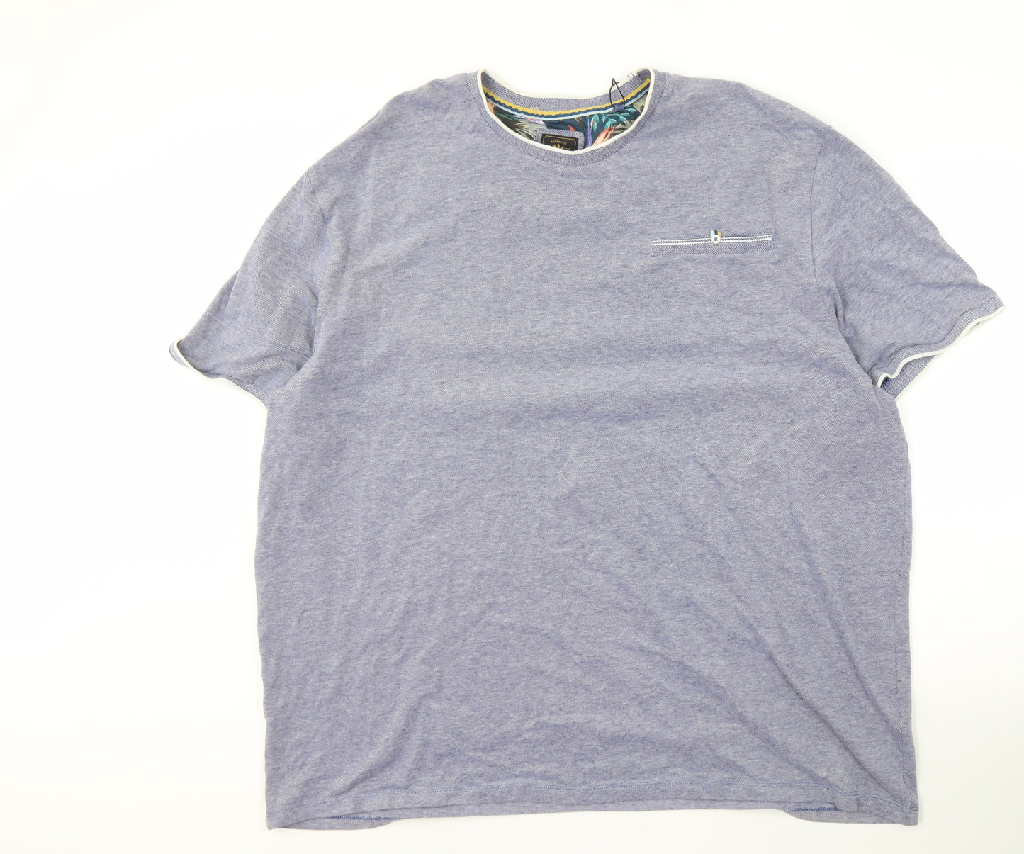 Next Men's 4XL Blue Crew Neck T-Shirt