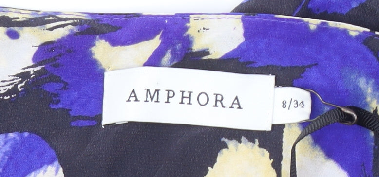 Amphora Women's Floral Silk Dress, Size 8