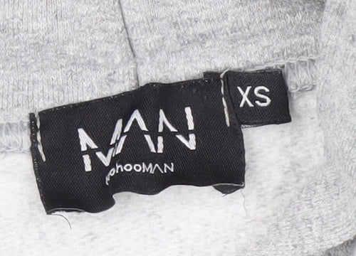 boohooMAN Men's Grey NASA Pullover Hoodie XS