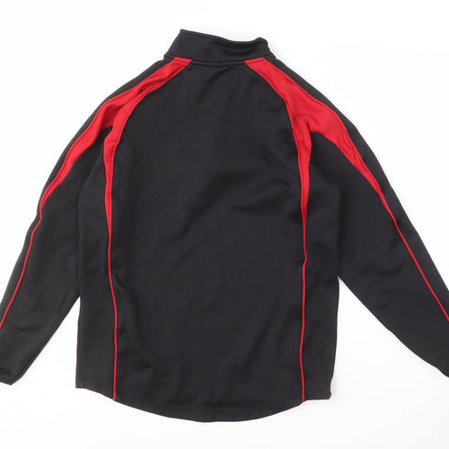 Impact Men's Black Pullover Rugby 1/4 Zip S