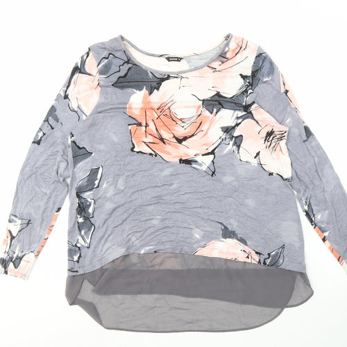 Roman Originals Women's Floral Blouse Size 16 Multicoloured