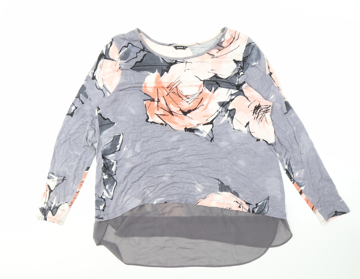 Roman Originals Women's Floral Blouse Size 16 Multicoloured
