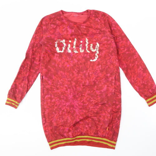 Oilily Girls Red Logo Pullover Sweatshirt 11-12 Years