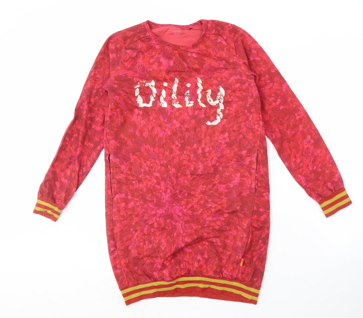 Oilily Girls Red Logo Pullover Sweatshirt 11-12 Years