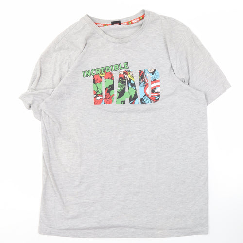 George Men's Grey Marvel Comics T-Shirt M