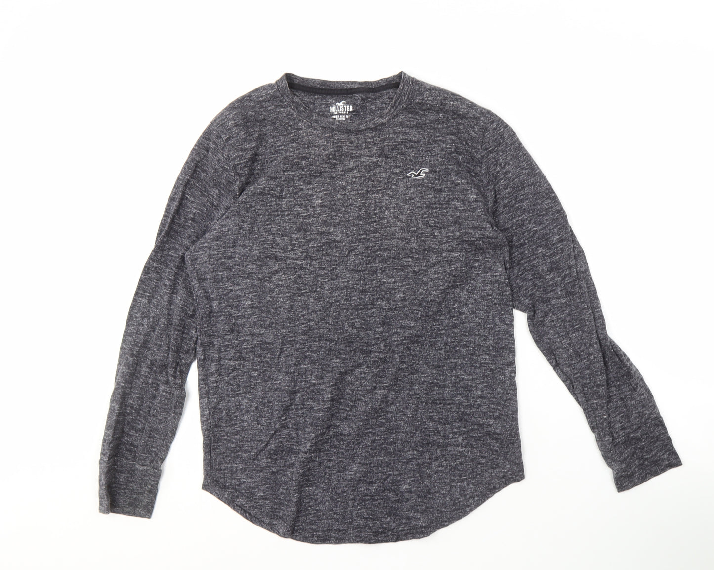 Hollister Men's Black Long Sleeve Crew Neck Tee