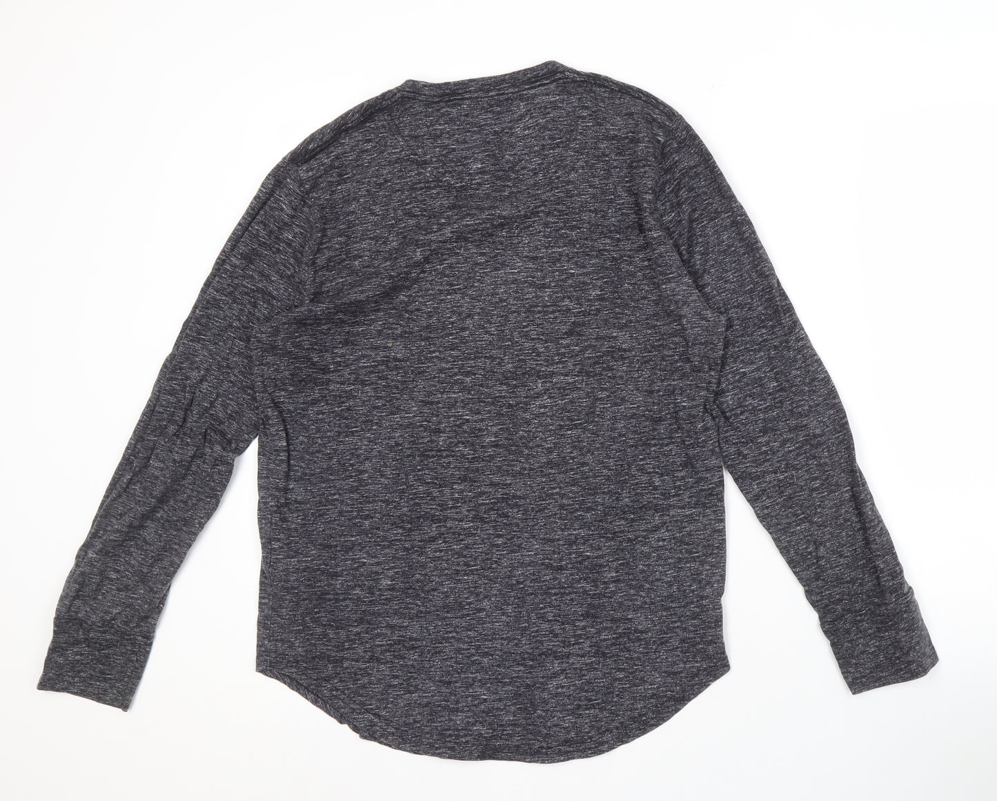 Hollister Men's Black Long Sleeve Crew Neck Tee