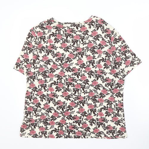 Eastex Women's Multicoloured Floral T-Shirt, Size 16