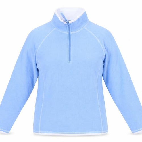Mountain Warehouse Women Blue 1/4 Zip Sweatshirt UK 14