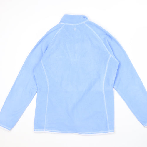 Mountain Warehouse Women Blue 1/4 Zip Sweatshirt UK 14