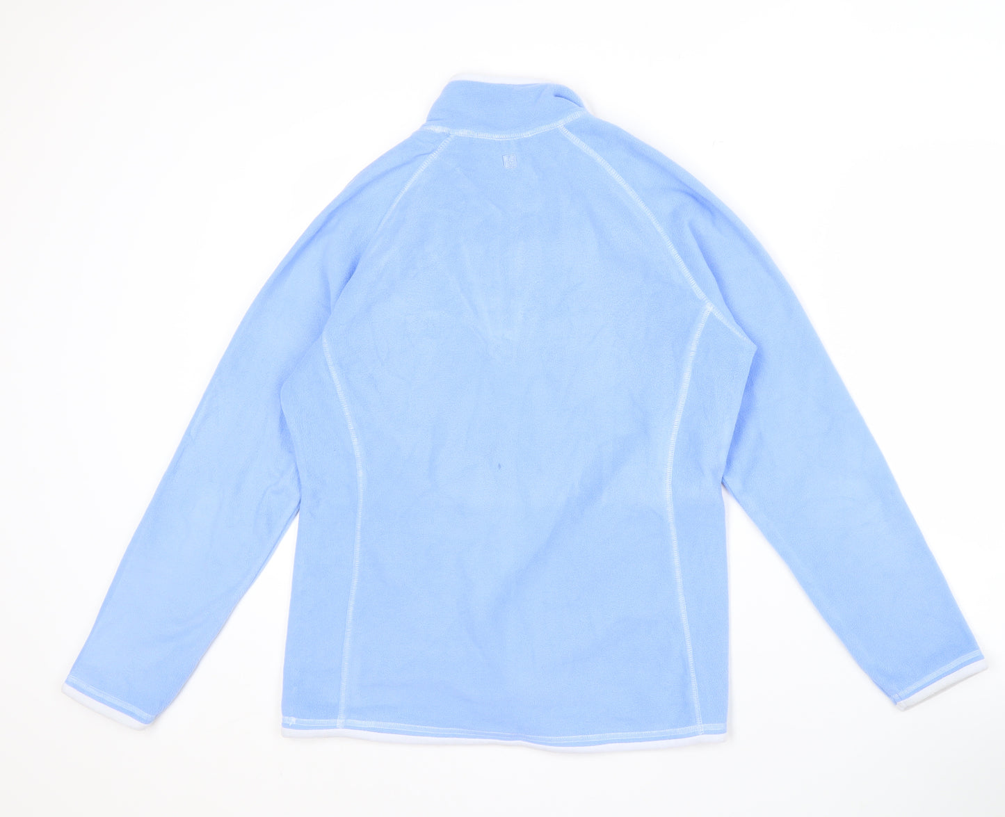 Mountain Warehouse Women Blue 1/4 Zip Sweatshirt UK 14
