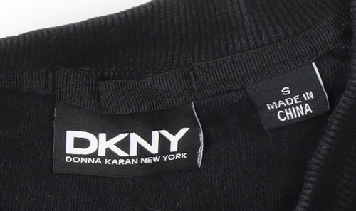 DKNY Men's Black S Pullover Sweatshirt Cotton