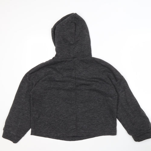 MNG Women’s Grey Hoodie, Size 12, Hooded Drawstring
