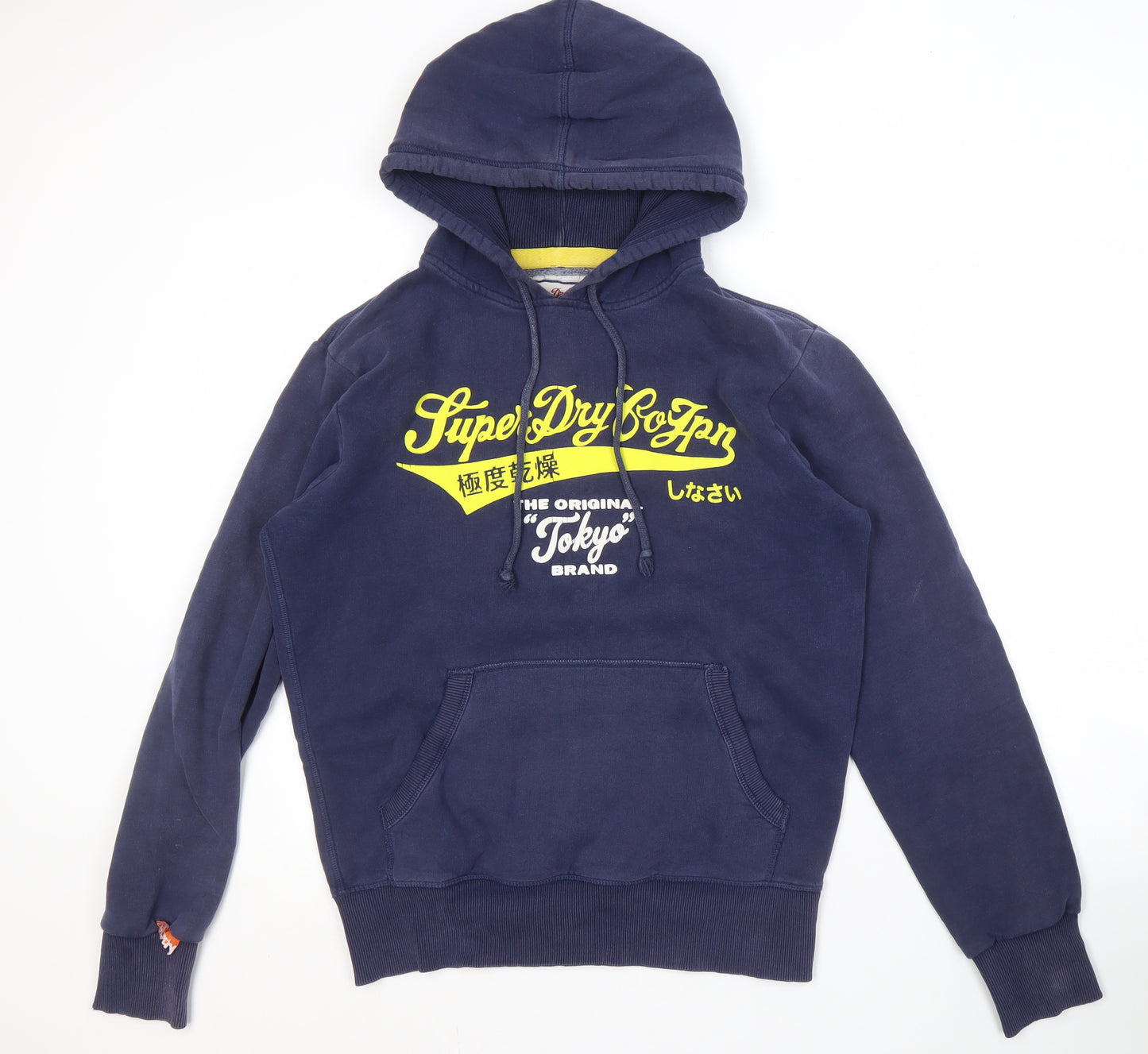Superdry Men's Blue Pullover Hoodie M - Logo, Autumn
