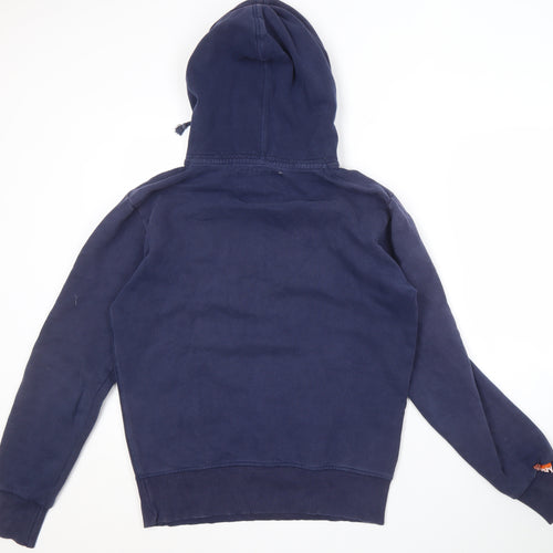 Superdry Men's Blue Pullover Hoodie M - Logo, Autumn
