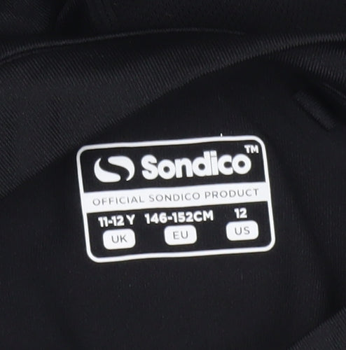 Sondico Boys' Black Long Sleeve Sports T-Shirt 11-12Y