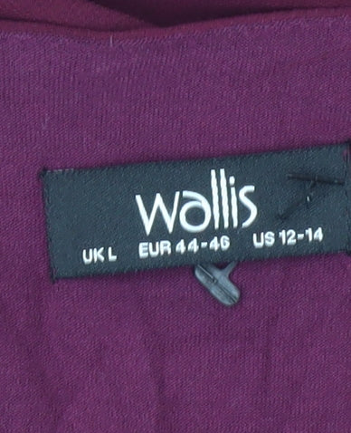 Wallis Women's Purple Rhinestone Blouse L
