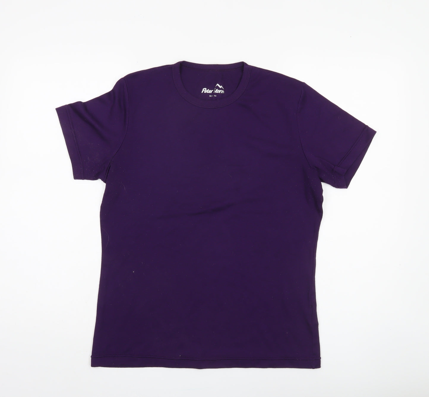 Peter Storm Unisex Purple T-Shirt Size 16