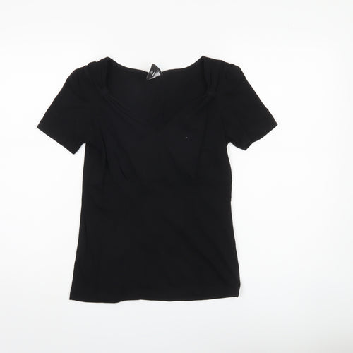Next Petite Black V-Neck Women’s T-Shirt S