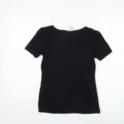 Next Petite Black V-Neck Women’s T-Shirt S
