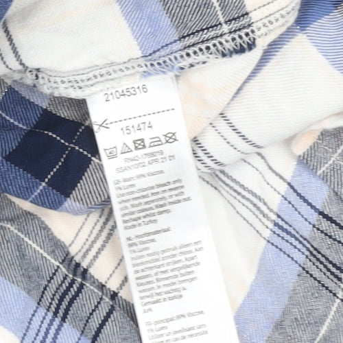 Monsoon Women's Blue Check Shirt Dress S