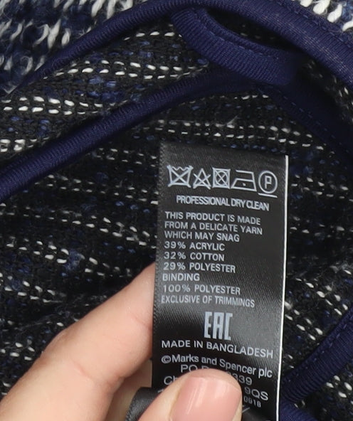 Marks and Spencer Women's Blue Open Front Cardigan Size 14