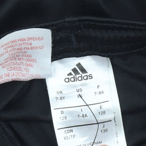Adidas Boys Black Athletic Football Shorts 7-8 Years