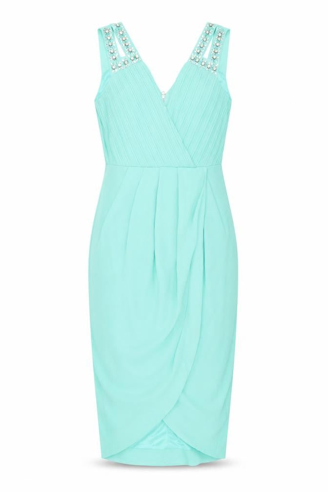 TFNC London Women's Green Bodycon Dress Size 10