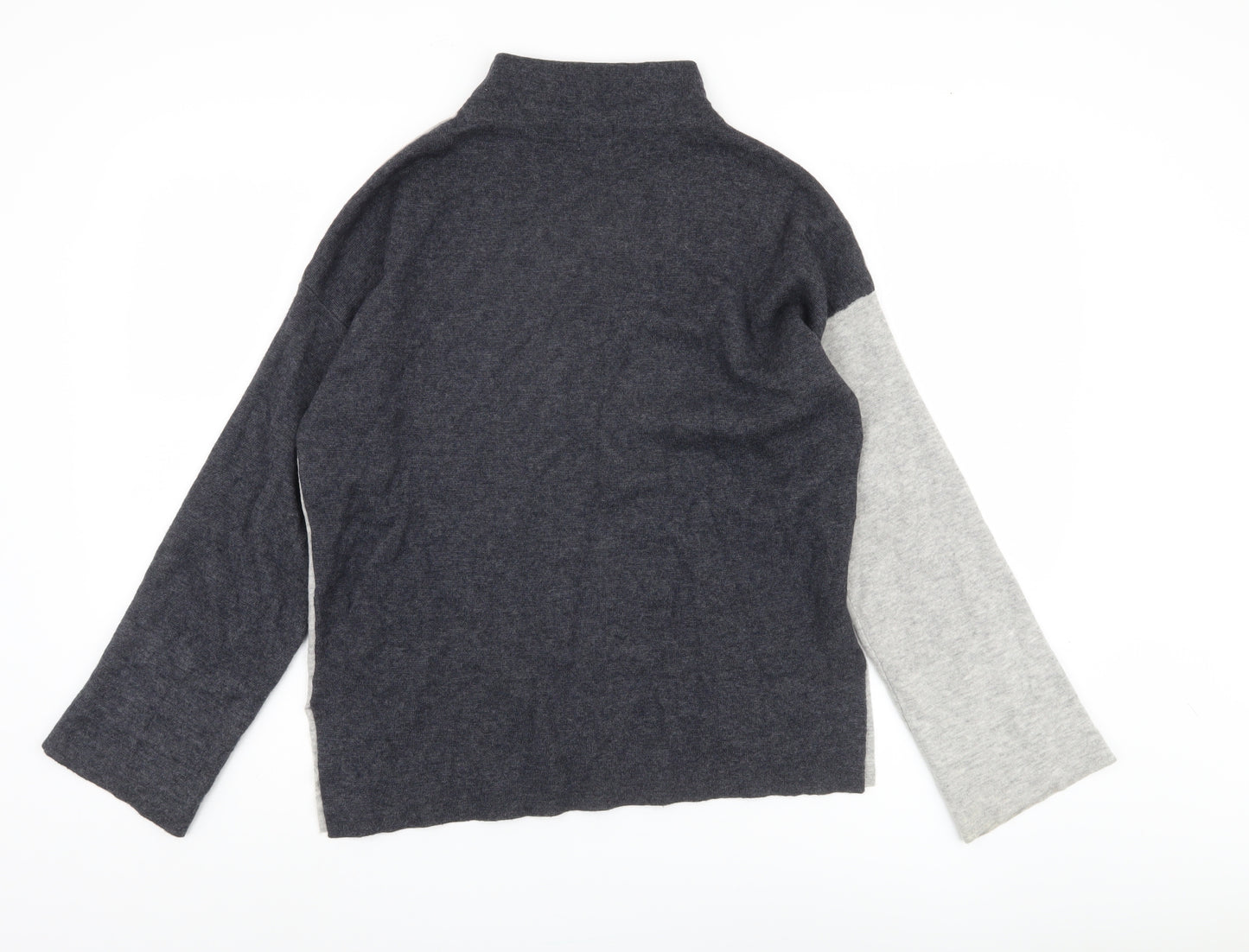 John Lewis Womens Grey XS High Neck Knit Jumper