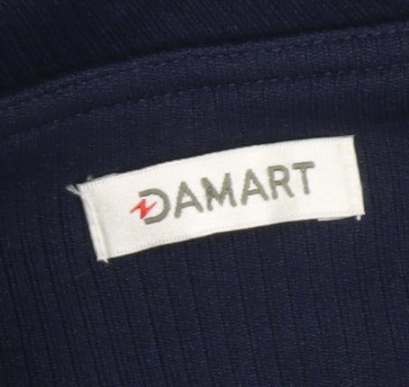 Damart Women's Blue Sleeveless Knit Dress Size 22
