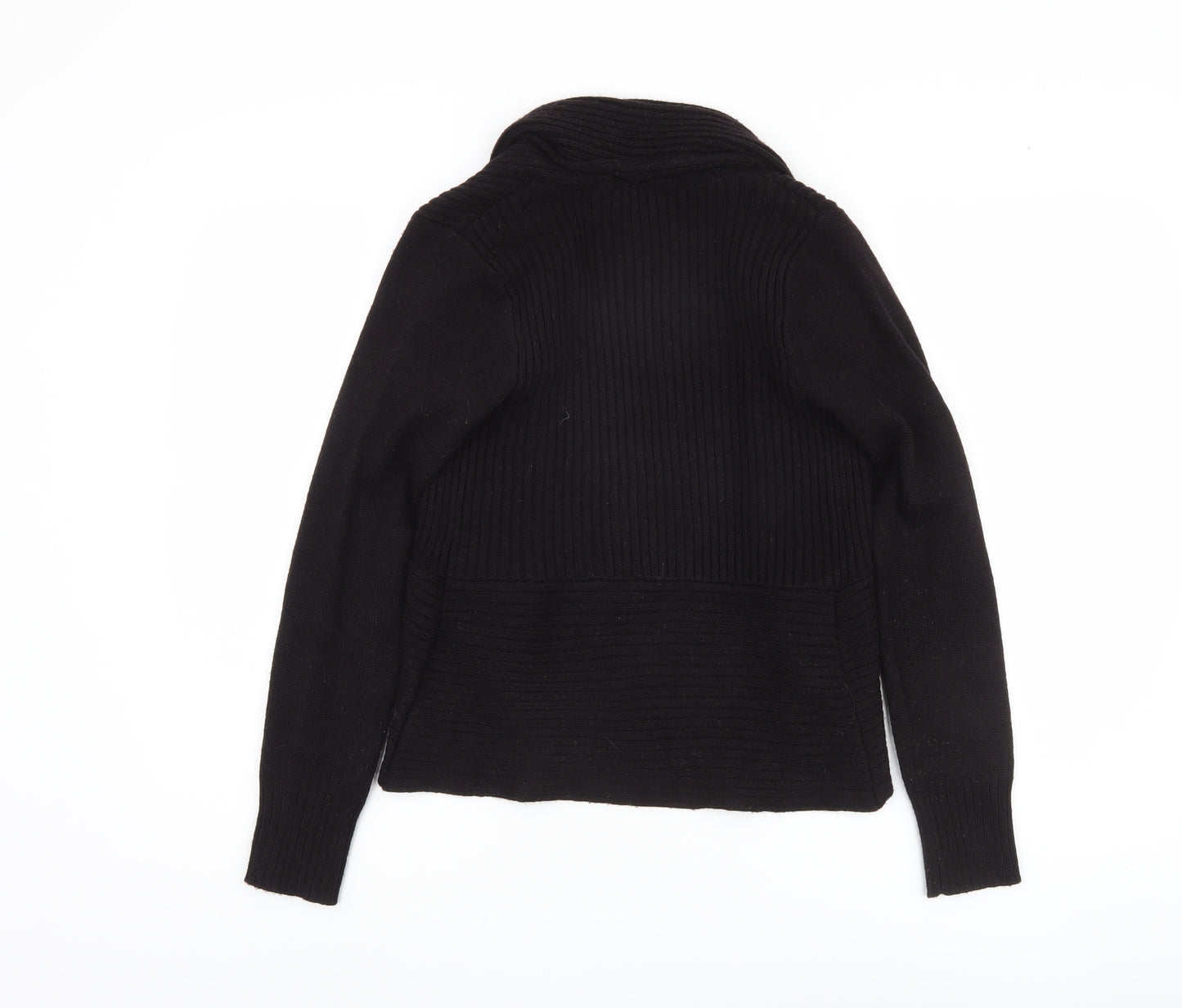 H&M Women’s Black Cardigan XS Cowl Neck Knit