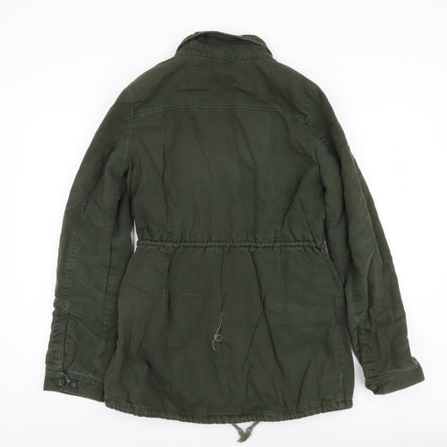 Vans Women's Green Military Jacket, Size: Regular, Cotton