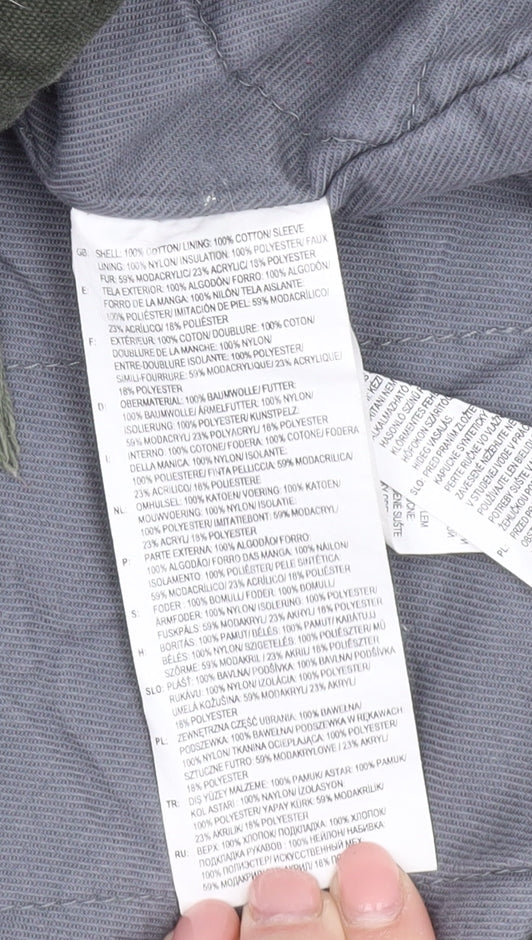 Vans Women's Green Military Jacket, Size: Regular, Cotton