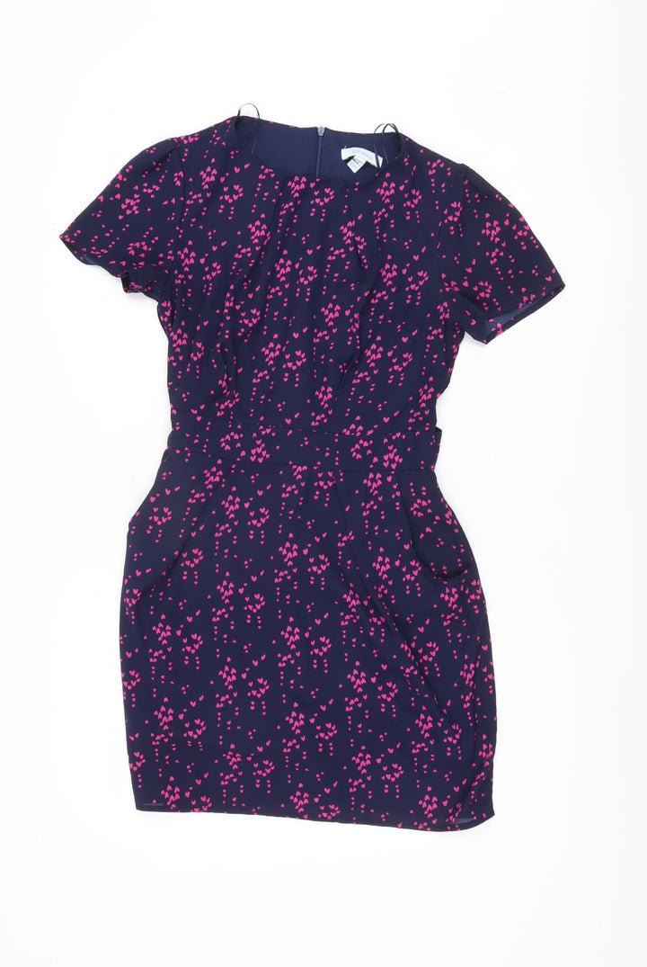 Blue Vanilla Women's Multicoloured Dress, Size 10