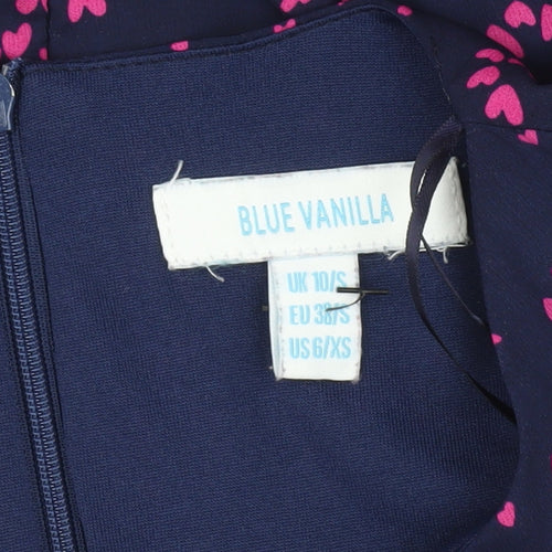 Blue Vanilla Women's Multicoloured Dress, Size 10