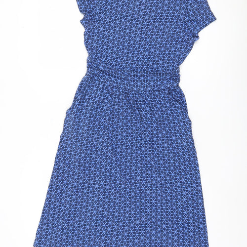 Boden Women's Blue A-Line Midi Dress - Size 8