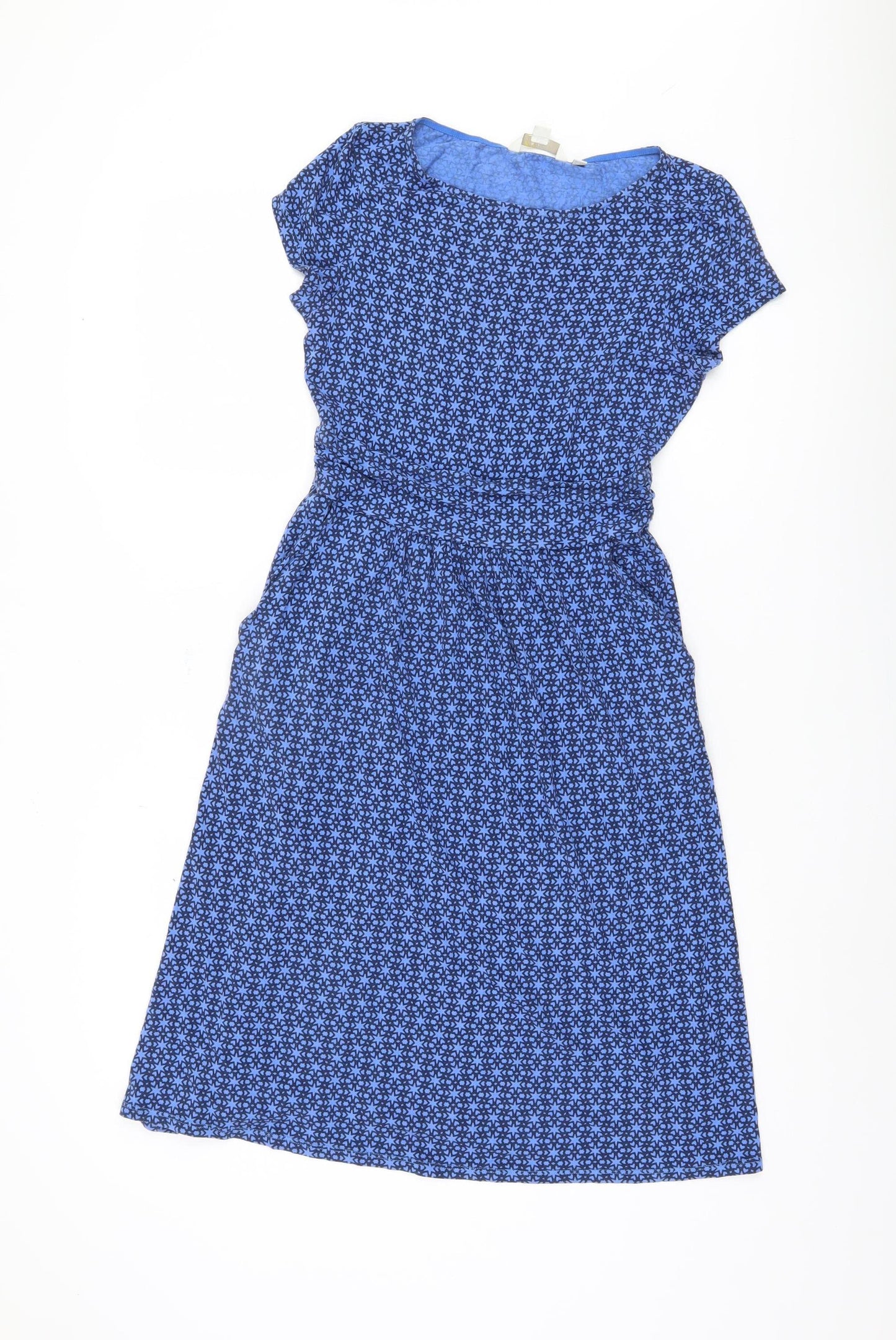 Boden Women's Blue A-Line Midi Dress - Size 8