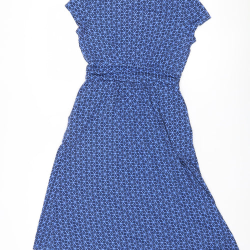 Boden Women's Blue A-Line Midi Dress - Size 8
