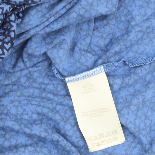 Boden Women's Blue A-Line Midi Dress - Size 8
