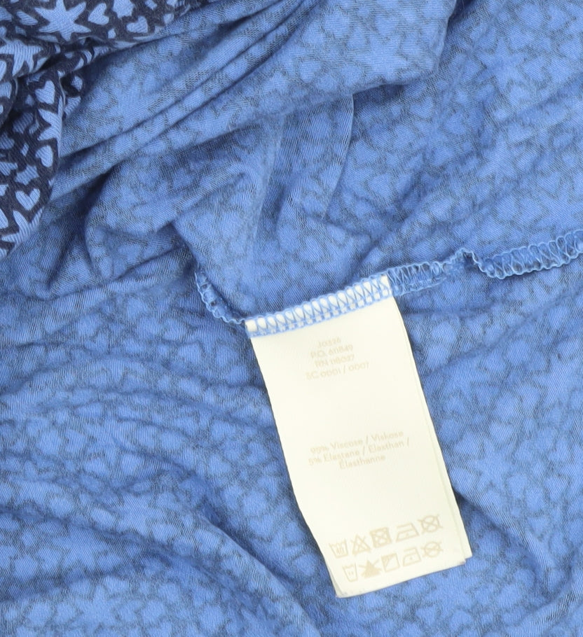 Boden Women's Blue A-Line Midi Dress - Size 8