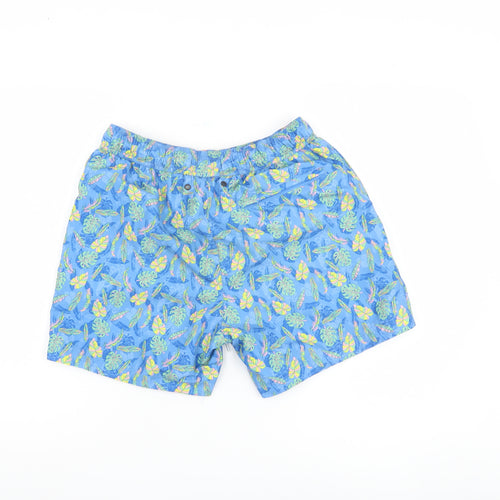 Jack Wills Men's Blue Floral Swim Shorts Size S