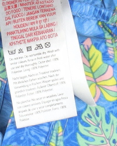 Jack Wills Men's Blue Floral Swim Shorts Size S
