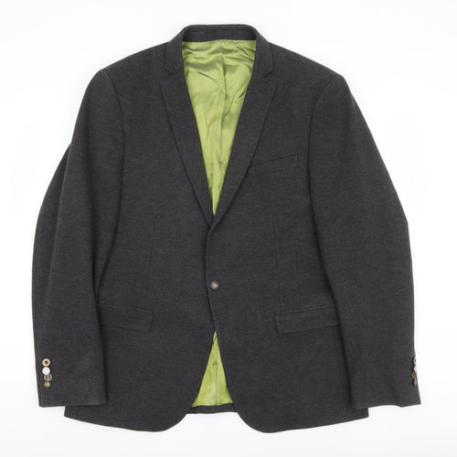 Remus Uomo Men's Grey Blazer, 42, Formal Jacket