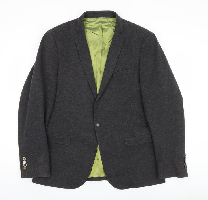 Remus Uomo Men's Grey Blazer, 42, Formal Jacket