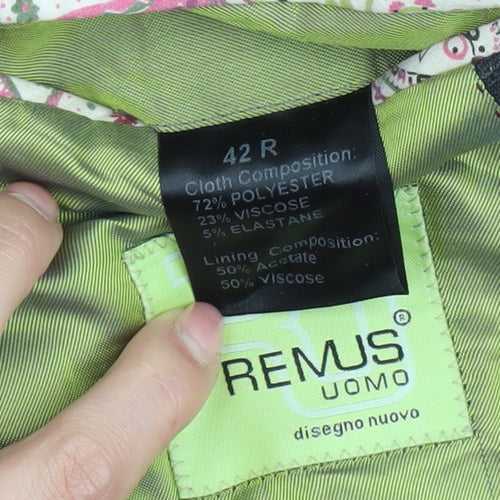 Remus Uomo Men's Grey Blazer, 42, Formal Jacket