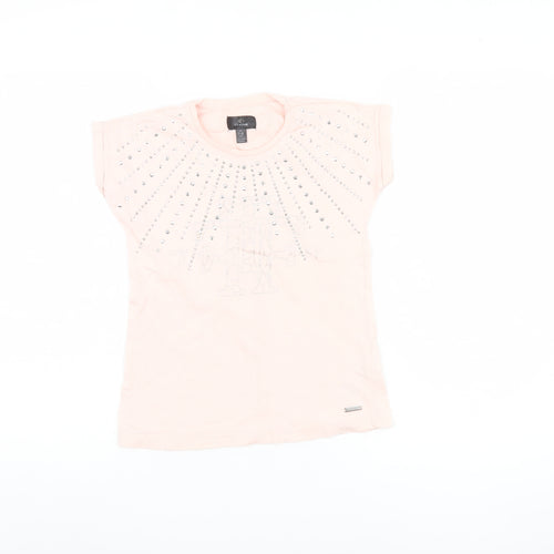 Firetrap Girls Pink Studded T-Shirt Size 7-8 Years