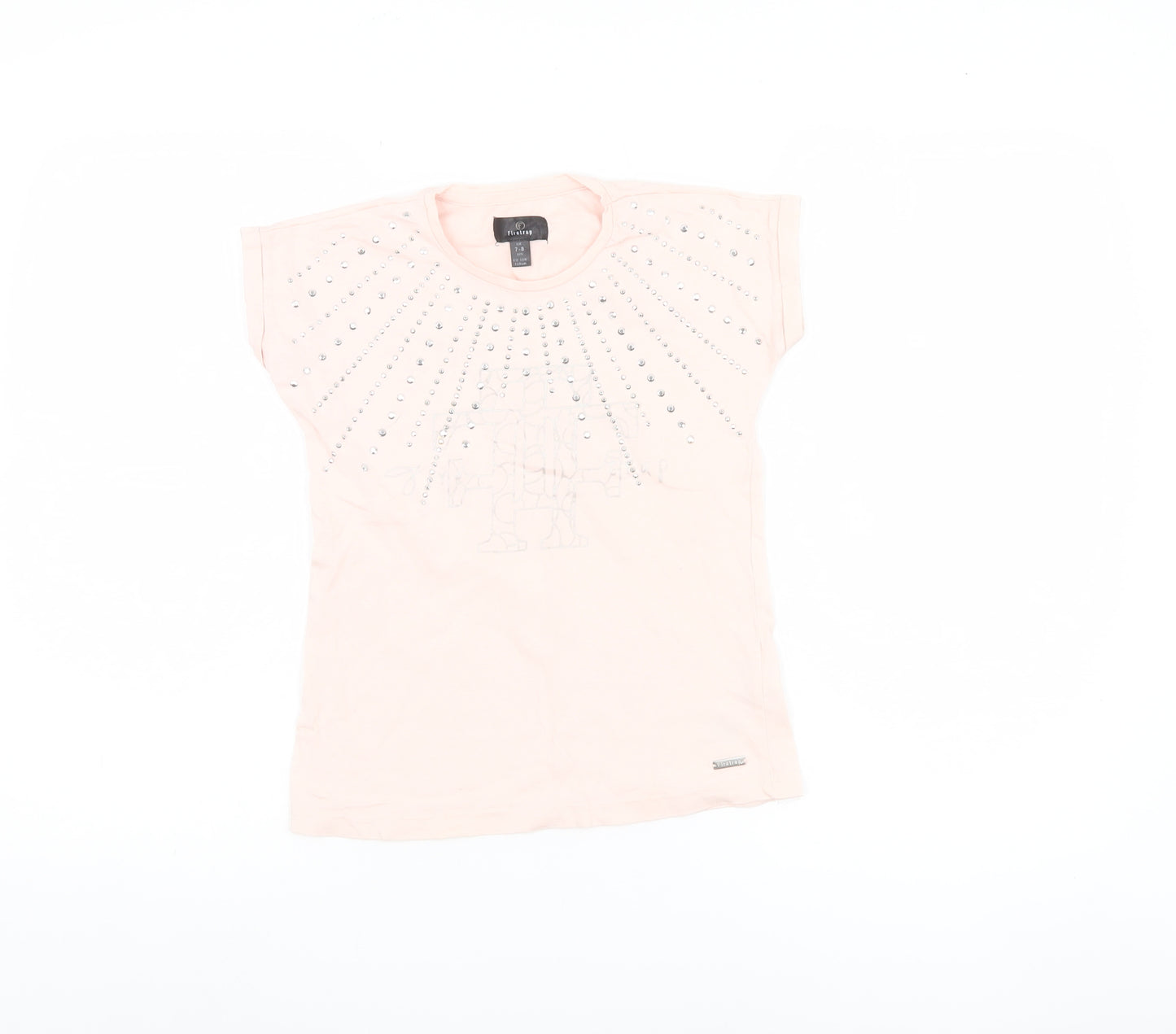 Firetrap Girls Pink Studded T-Shirt Size 7-8 Years