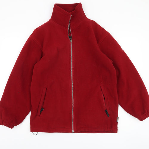 Wynnster Women's Red Fleece Jacket Size 10 Casual