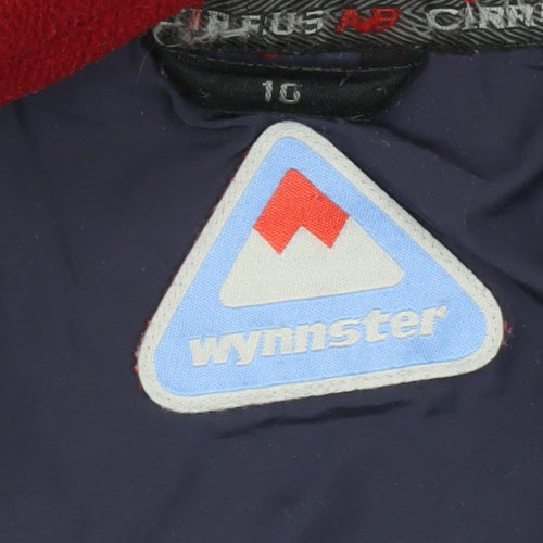 Wynnster Women's Red Fleece Jacket Size 10 Casual