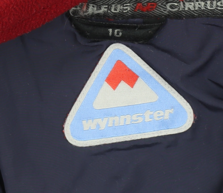 Wynnster Women's Red Fleece Jacket Size 10 Casual